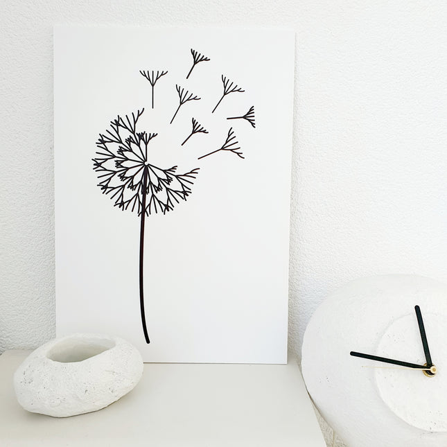 Forex-Posterplatte A3 – Löwenzahnweiß