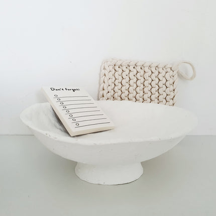 Papiermache schaaltje op voet