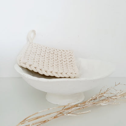 Papiermache schaal op voet