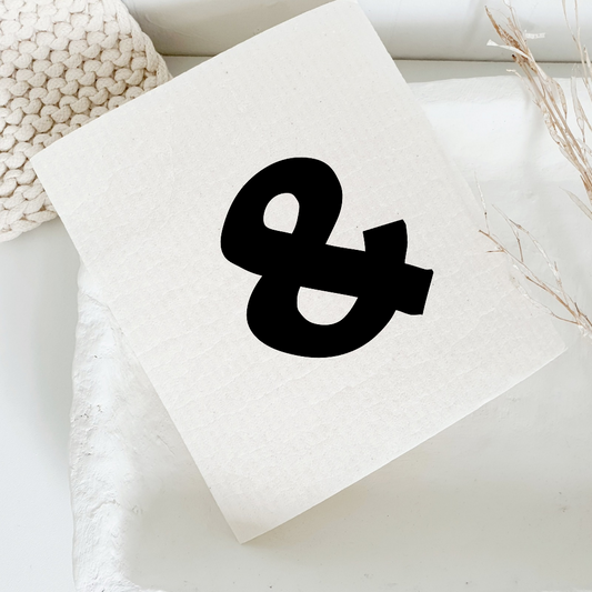 Geschirrtuch mit Aufdruck &amp;