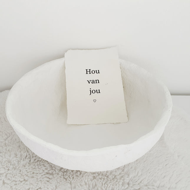 Papiermache kom Loet