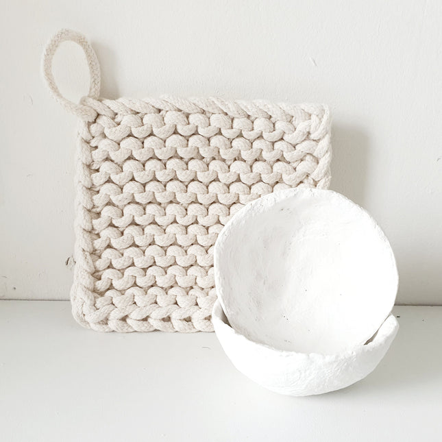 Papiermache schaaltjes set van 2