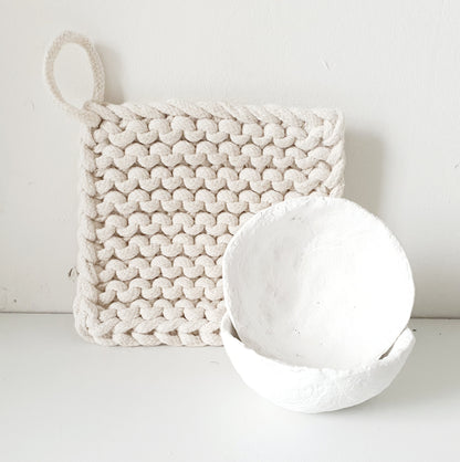 Papiermache schaaltjes set van 2