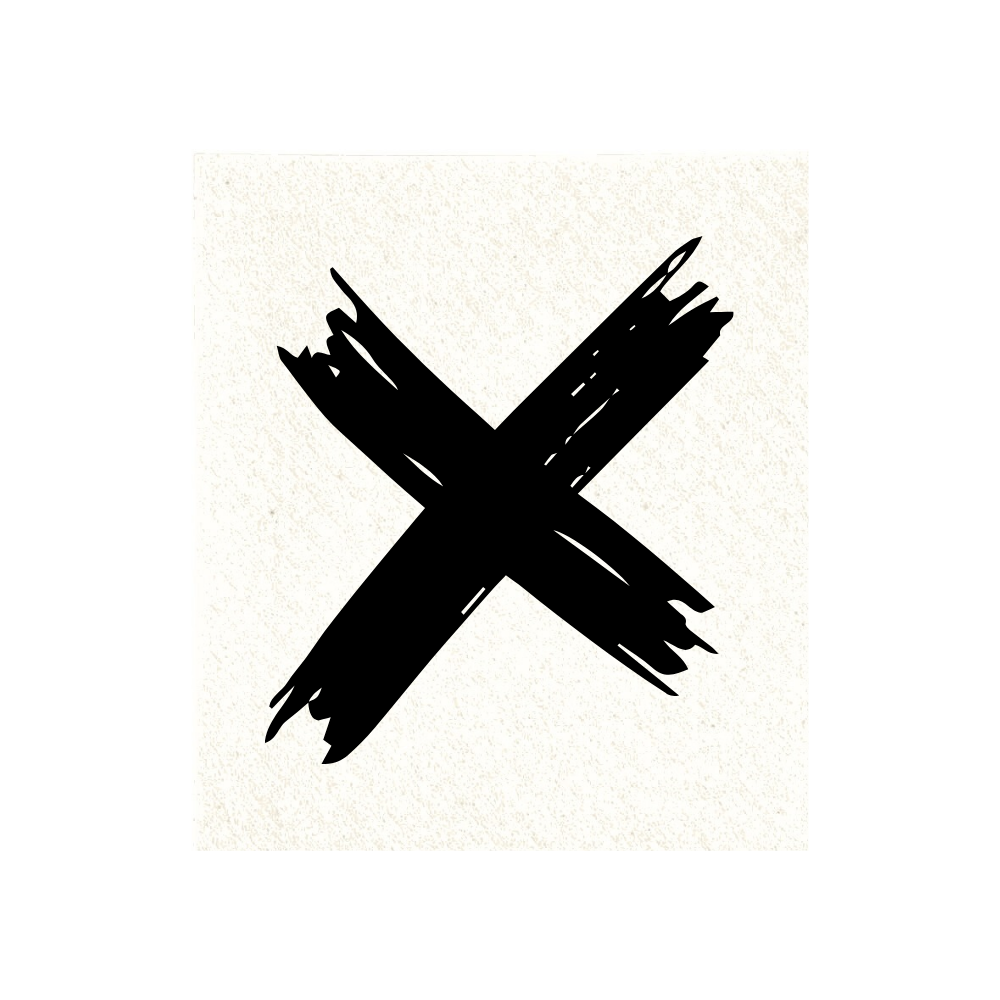 Dishcloth with X print