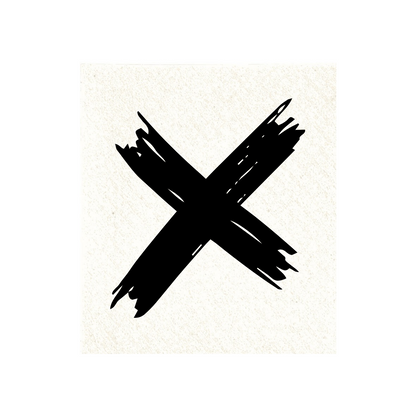 Dishcloth with X print