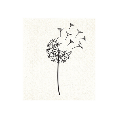 Dandelion dishcloth