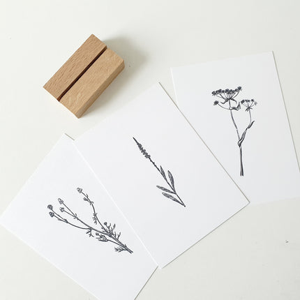 Eiken houten kaarthouder