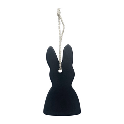 Bunny hanger klei zwart