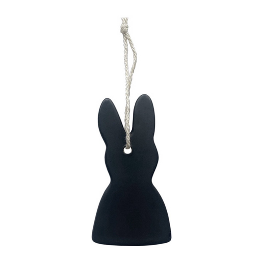 Bunny hanger klei zwart