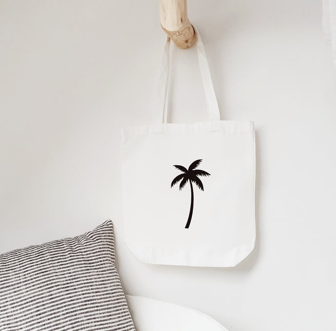 Katoenen tas palmboom