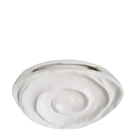 Porseleinen handgevormde schelpvaas