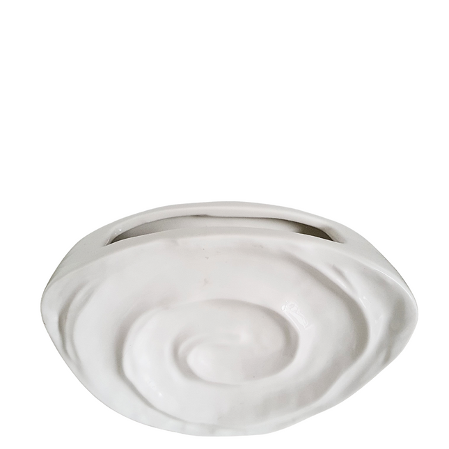 Porseleinen handgevormde schelpvaas