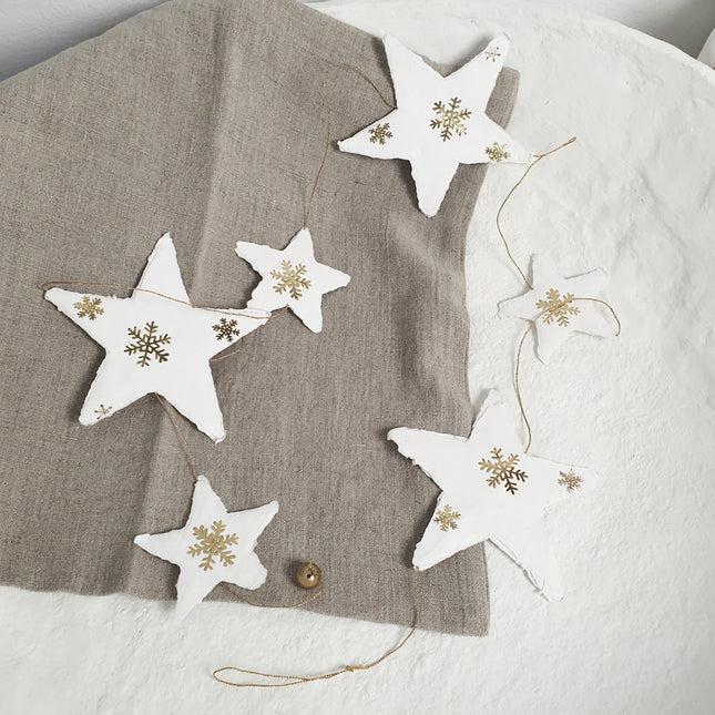 Papier-mache sterrenhanger