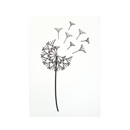 Poster A3 - dandelion white