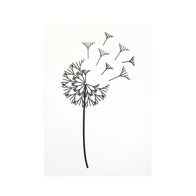 Forex poster plate A3 - dandelion white