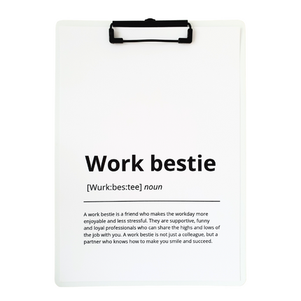 Klembord wit met poster