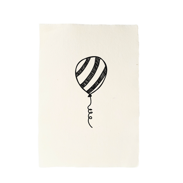 Handgeschept papier A6 - ballon