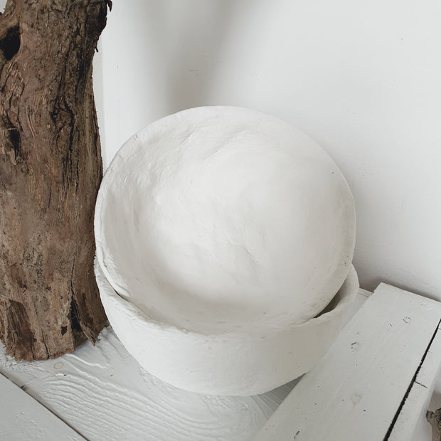 <h3>Handgemaakte papier-mache schalen</h3>