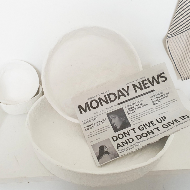 Pappmaché-Schale Luna