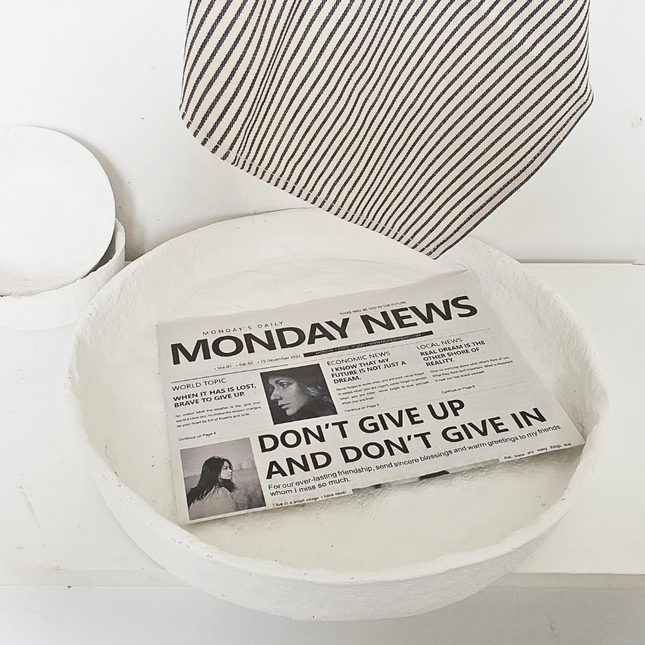 Papiermache schaal Nora