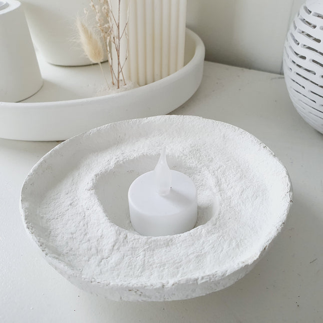 Teelichthalter aus Pappmaché