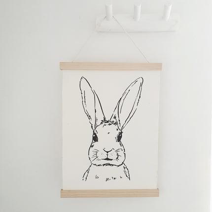 Handgeschöpftes Papier mit Igelillustration