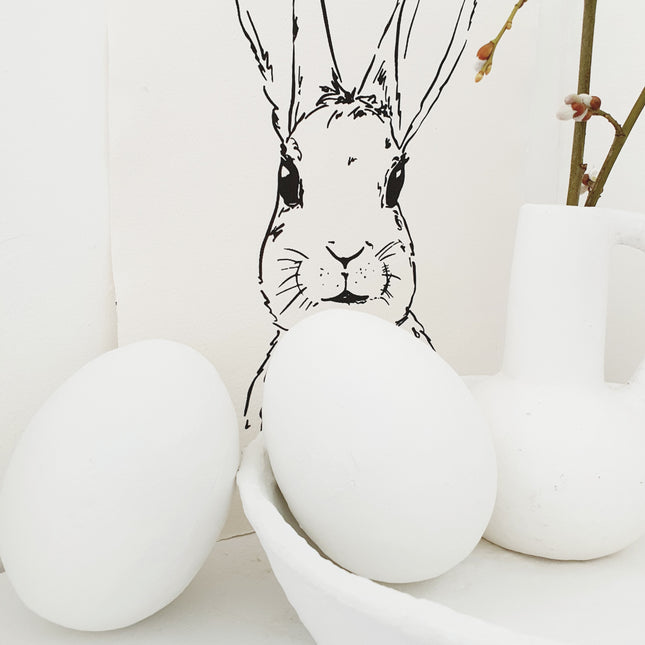 Papier-mâché Easter egg XL