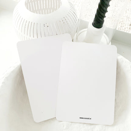 Linnen geperste kaart - palmboom