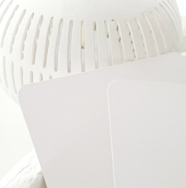 Linen pressed card - Heart