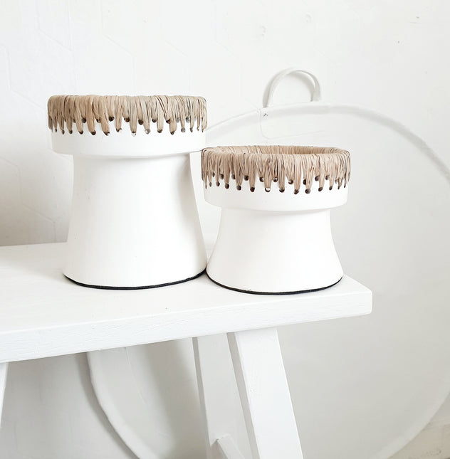 The Pretty Candle Holder - Wit Naturel - M