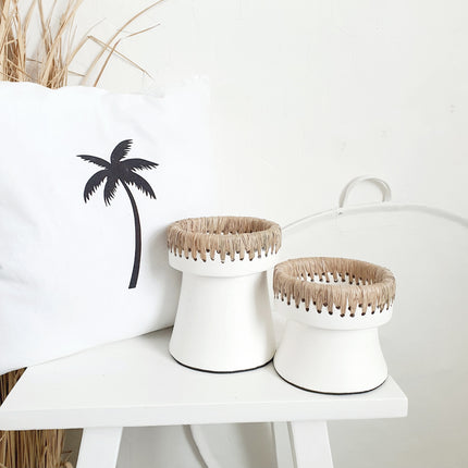 The Pretty Candle Holder - Wit Naturel - M