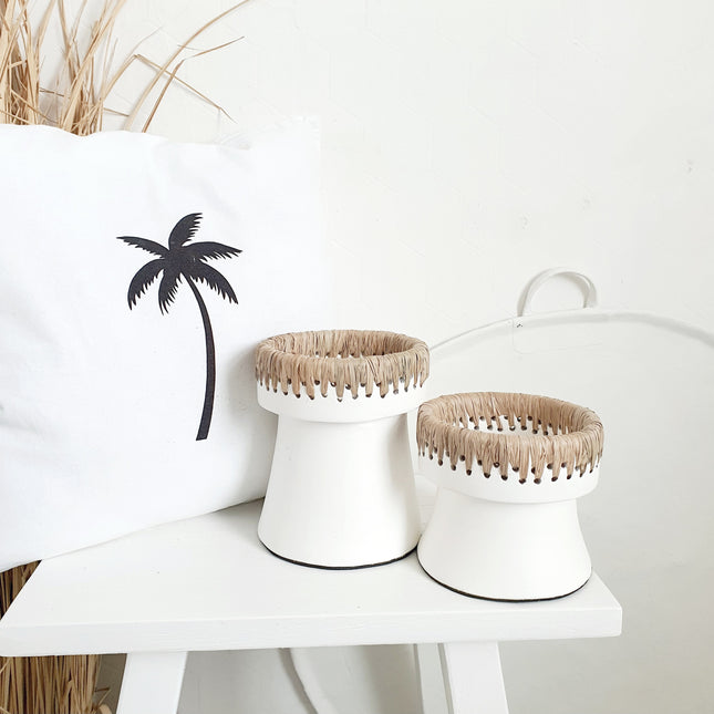 The Pretty Candle Holder - Wit Naturel - M