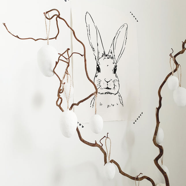 Handgeschöpftes Papier mit Igelillustration