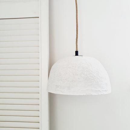 Plafondlamp papier-maché cup