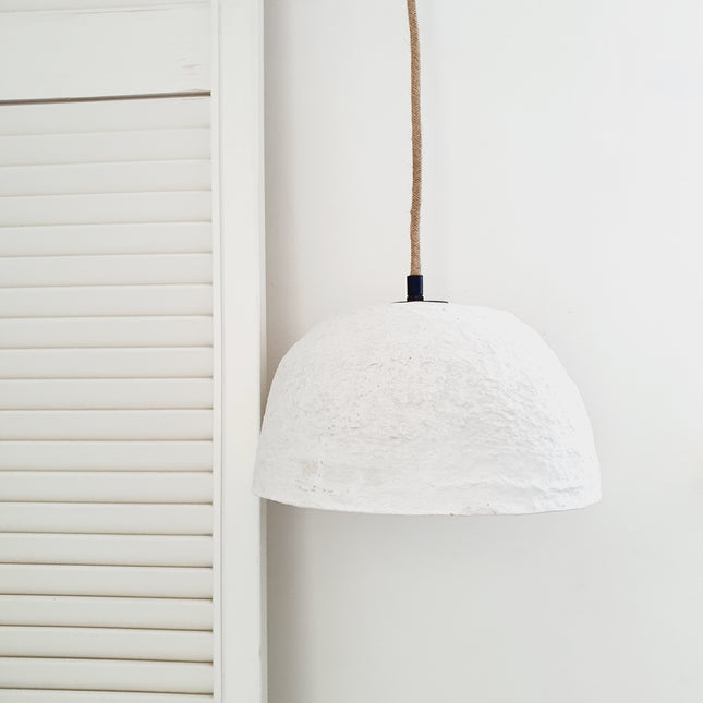 Plafondlamp papier-maché cup