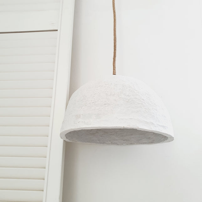 Plafondlamp papier-maché cup