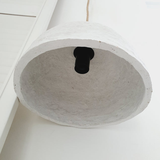 Plafondlamp papier-maché cup