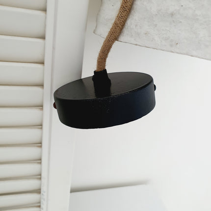 Plafondlamp papier-maché cup