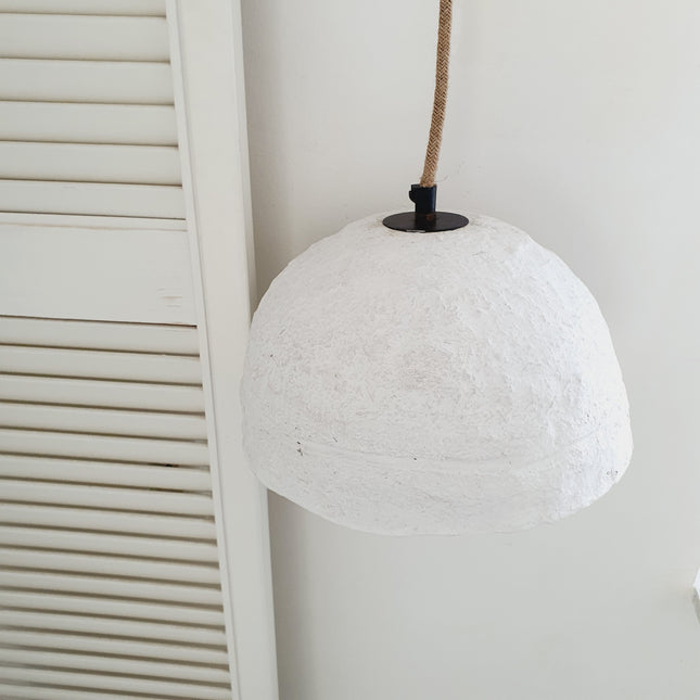 Plafondlamp papier-maché cup
