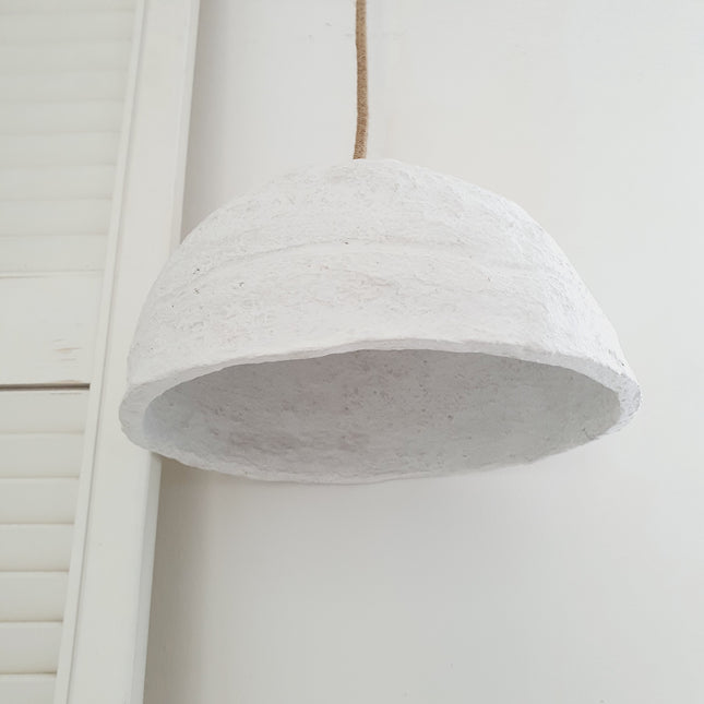 Plafondlamp papier-maché cup