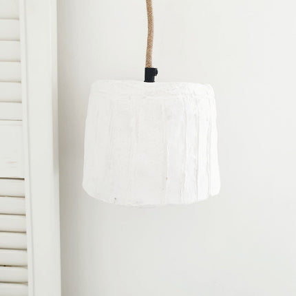 Plafondlamp papier-maché stripe