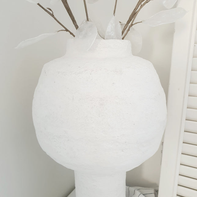 Pappmaché-Vase Kugel