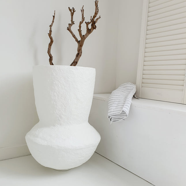 Papier-mache vaas XXL