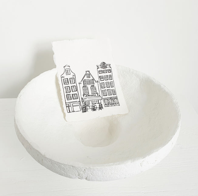 Papiermache schaal lieve