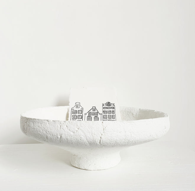 Papiermache schaal lieve