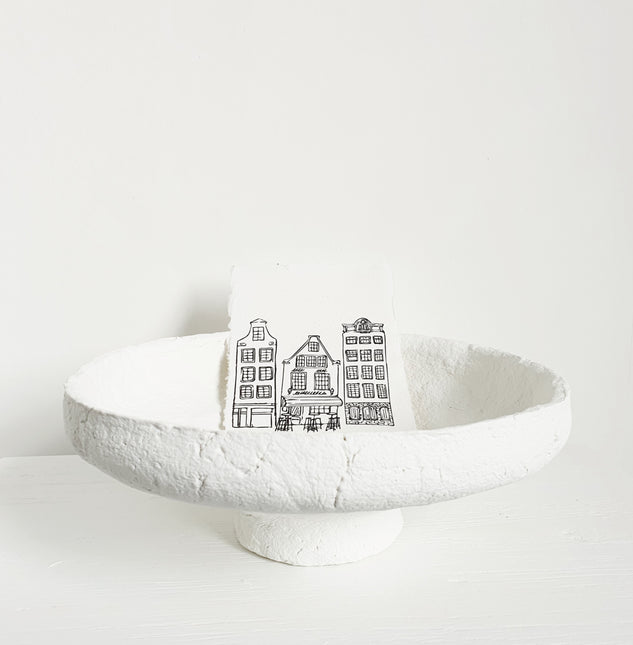 Papiermache schaal lieve