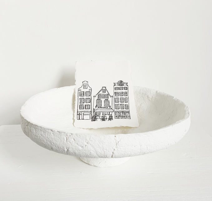 Papiermache schaal lieve