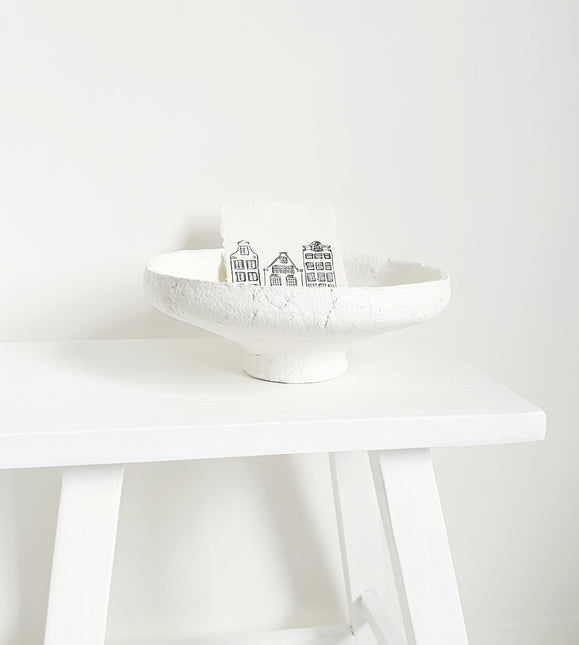 Papiermache schaal lieve