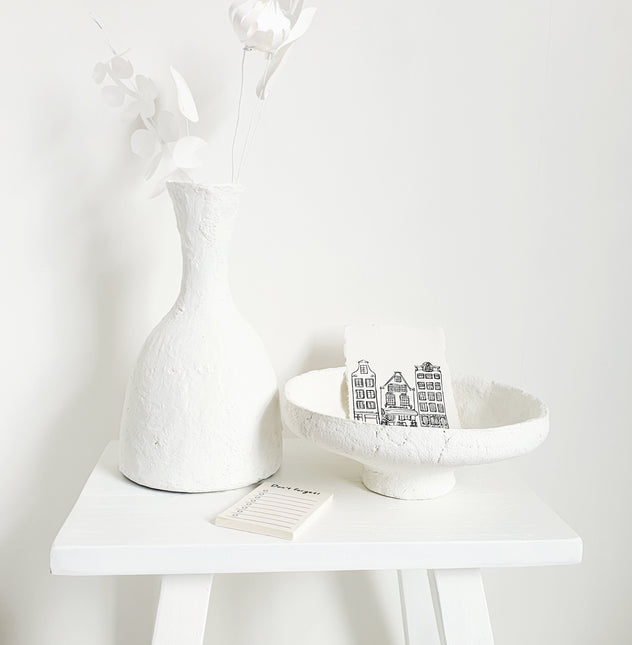 Papiermache schaal lieve