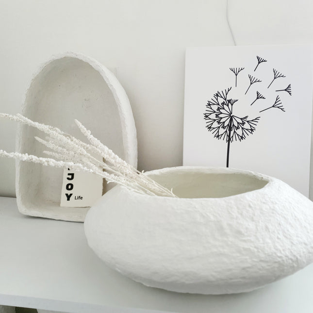 XL papier-maché schaal